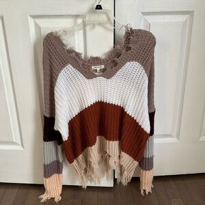 Boutique fringe sweater